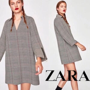 Zara • Houndstooth Mini Dress